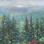 Cabin in the Hills - 48 x 48